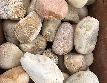 White Oversize River Rock 